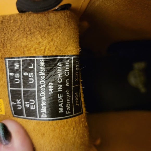 Yellow Ladies Doc Martens - Picture 3 of 4